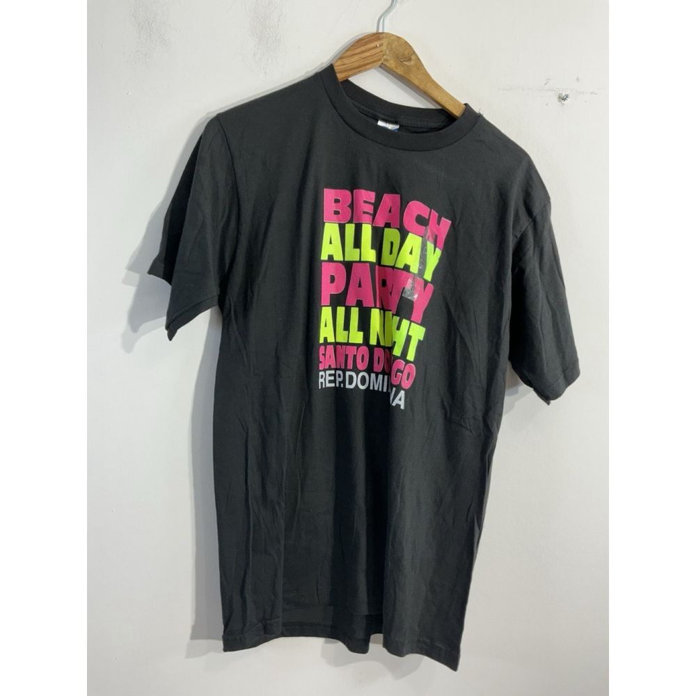 Adult Unisex Large Black Short Sleeve Crew Neck T Shirt With Graphic NWT